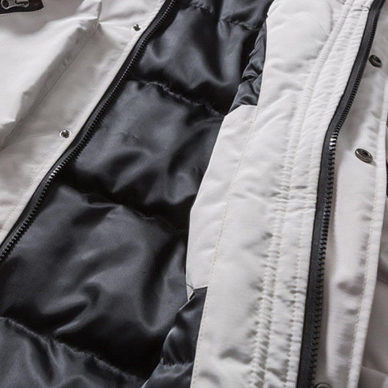 Multi-pocket Reflective Down Jacket
