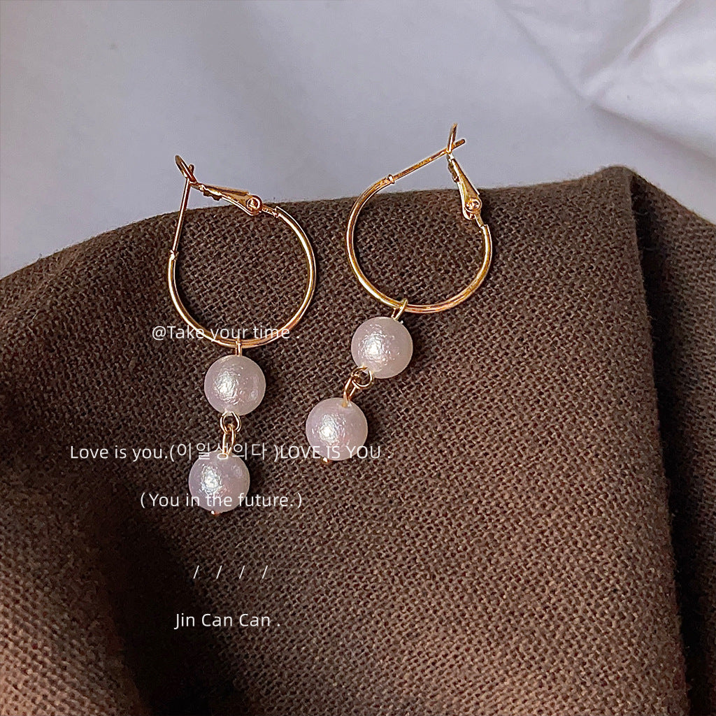 Textured Pearl Earrings