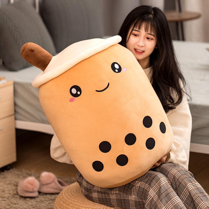 Kawaii Boba Tea Plush Pillow