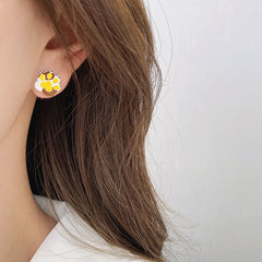 Cute Asymmetric Kitten Earrings