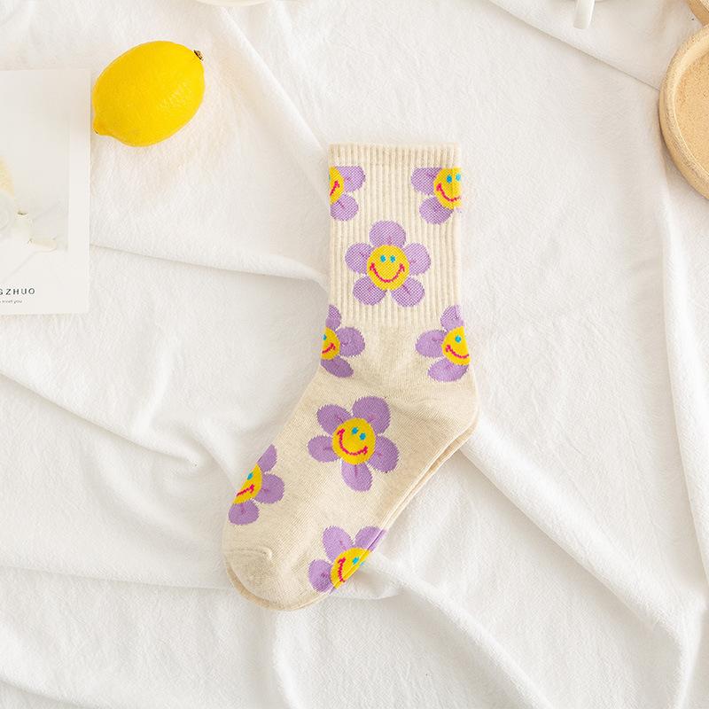 Cute Sun Flower Socks