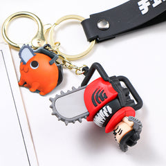 Chainsaw Man Silicone Pendant Keychain