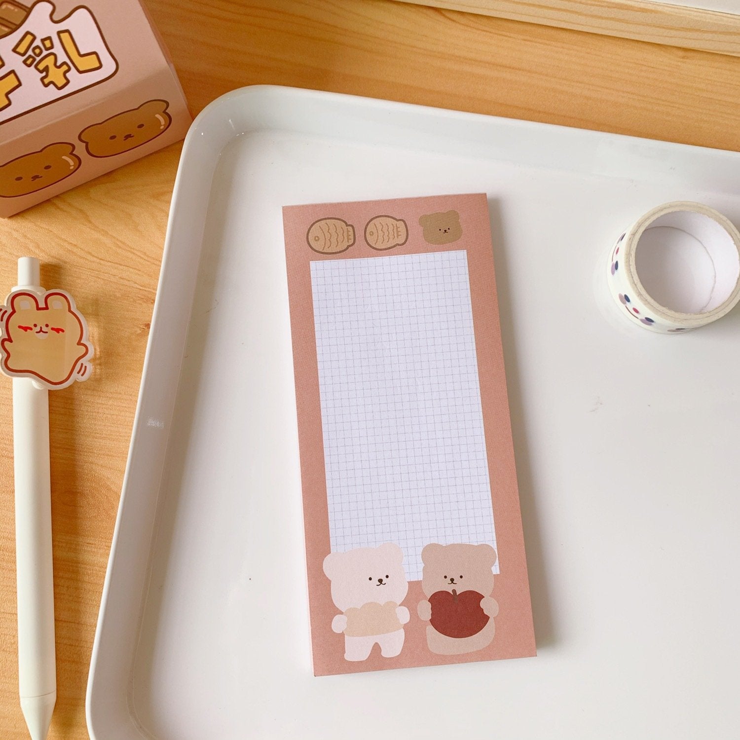 Chocolate Bear Sticky Notes