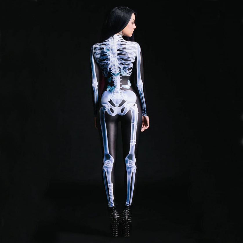 Halloween Sexy Skeleton Bodysuit