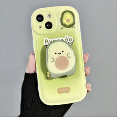 Kawaii Cartoon Green Avocado Phone Case