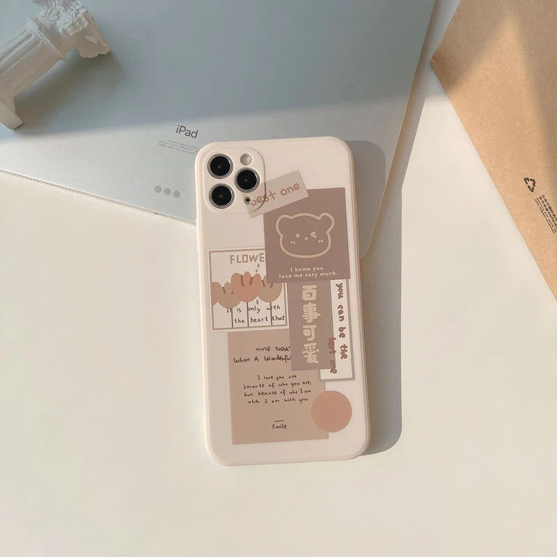 INS Art Label Phone Case