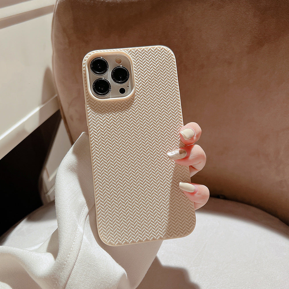 Solid Woven Pattern Phone Case