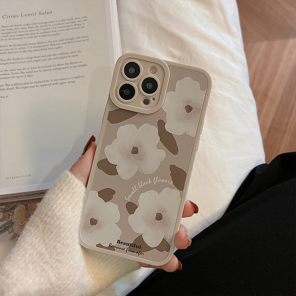 Vintage Matte Flower Phone Case