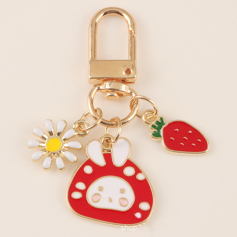 Cute Mushroom Rabbit keychain