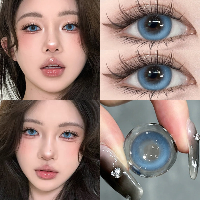 Clear Light Blue 14.5mm Contact Lenses(6months wear)