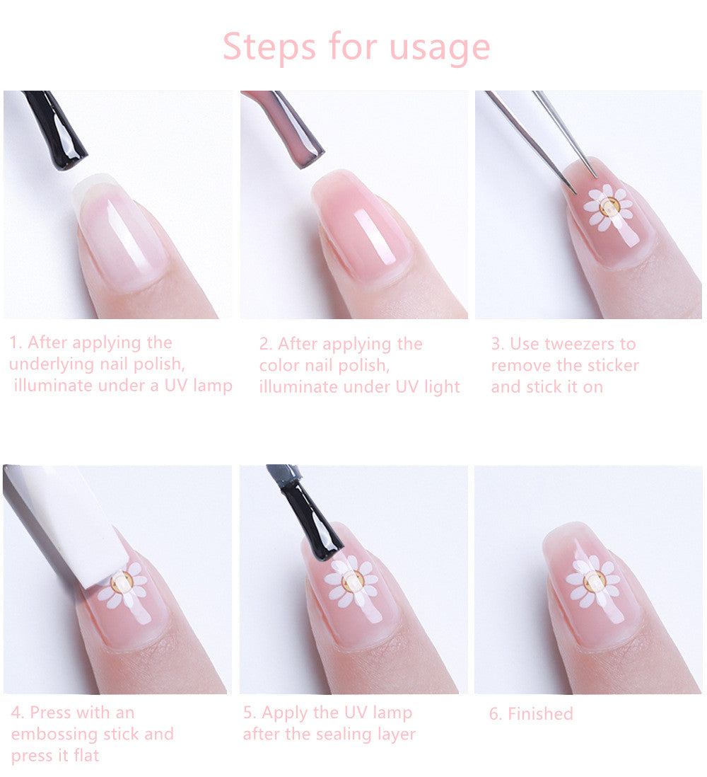 Kawaii Tulip Nail Sticker