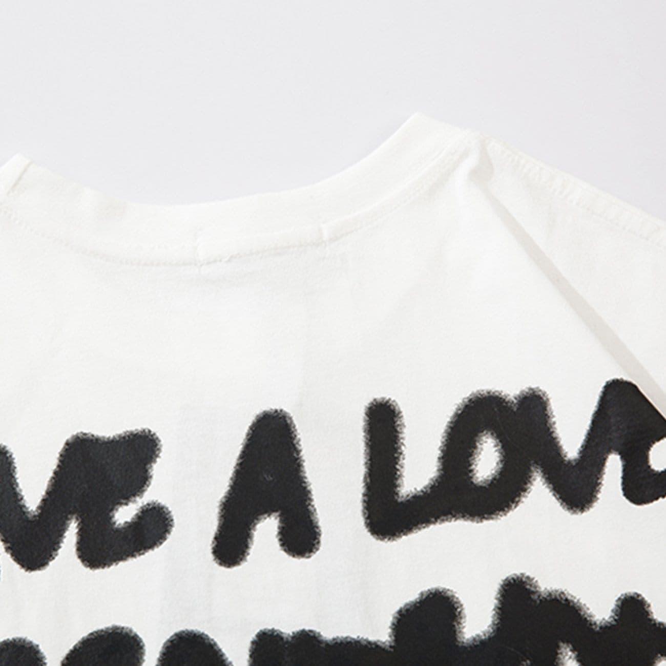 Fire Flame Heart Print Tee