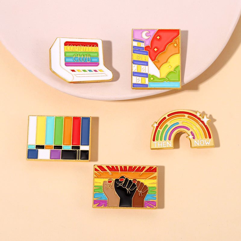 Cartoon Rainbow Series Pins