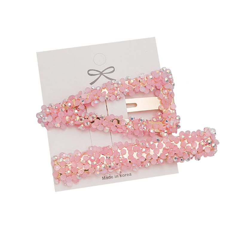 Crystal Diamond Color Hair Clips