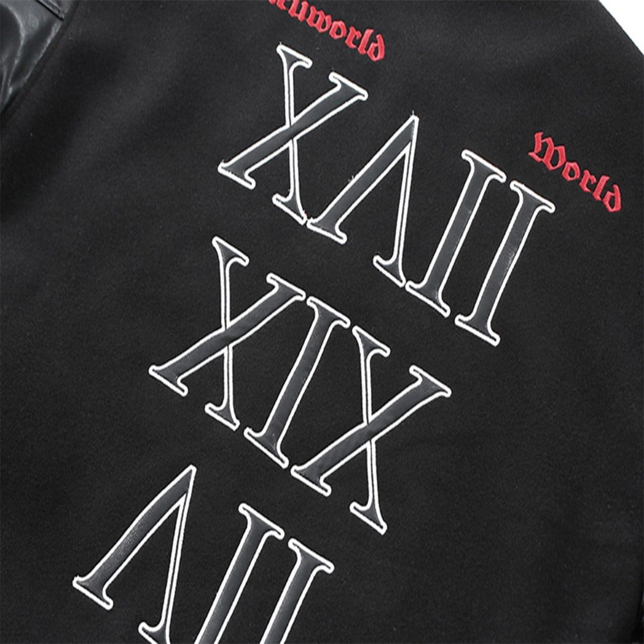 "Digital Print" Varsity Jacket