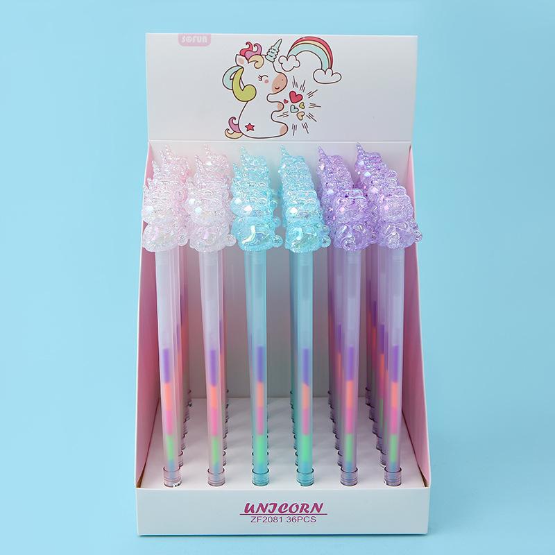 Crystal Unicorn Gel Pen-3pcs