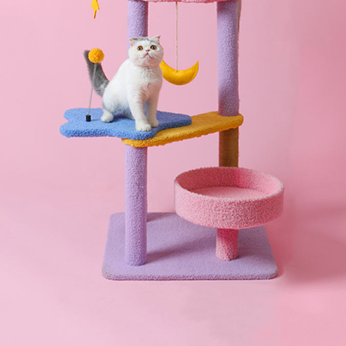 Multi-layer Moon Star Cat Tree