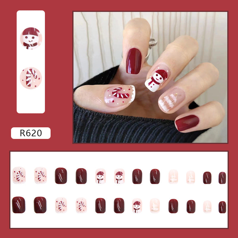 Christmas Exclusive Wearable Nails Finished Manicure