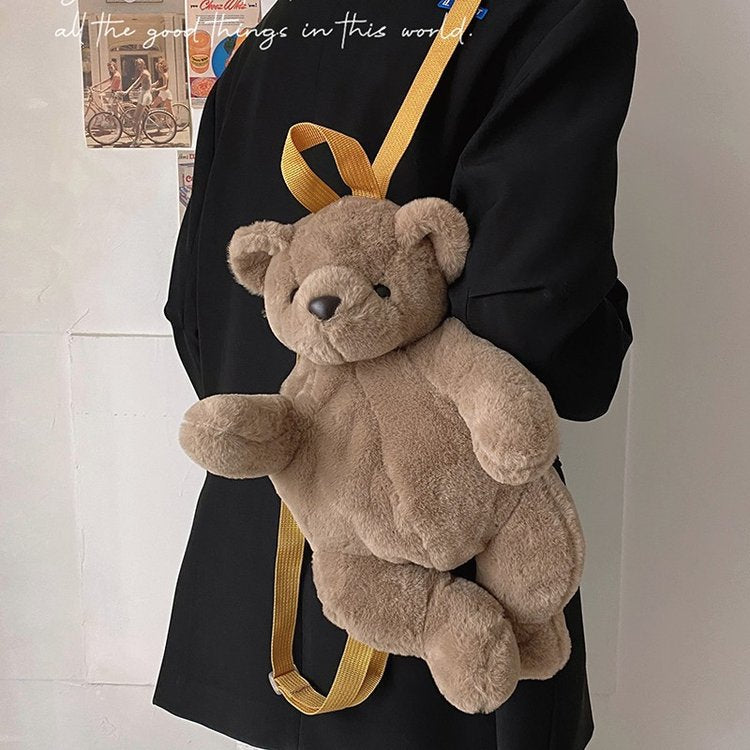 Cartoon Plush Bear Backpack