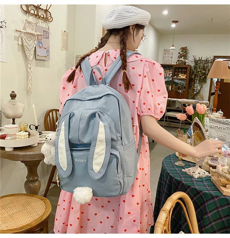 Funny Character Bunny Ears Backpack