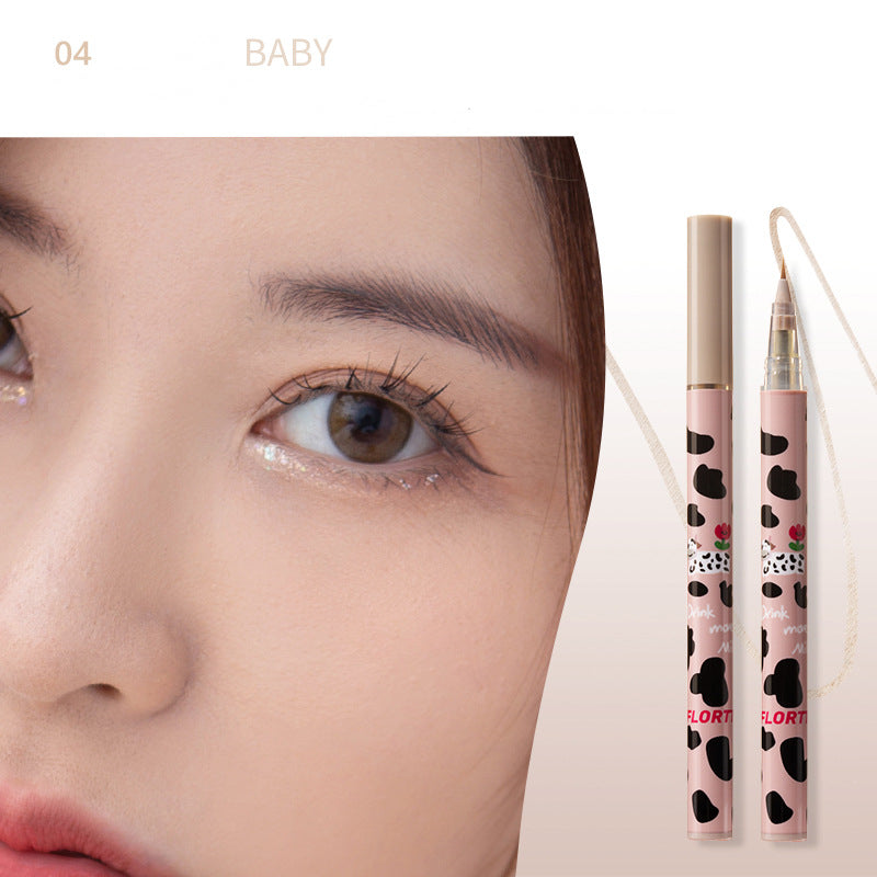 Floral Cow Silkwormpen Eyeliner