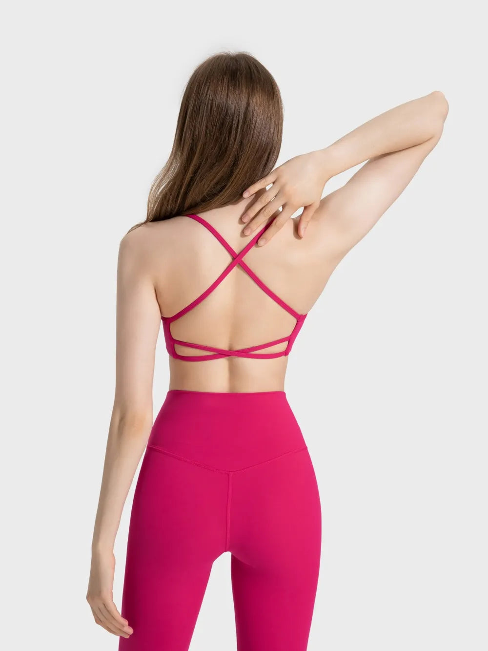 Crisscross Back Cami with Detachable Chest Pads