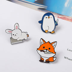 Cute Rabbit Penguin Pins