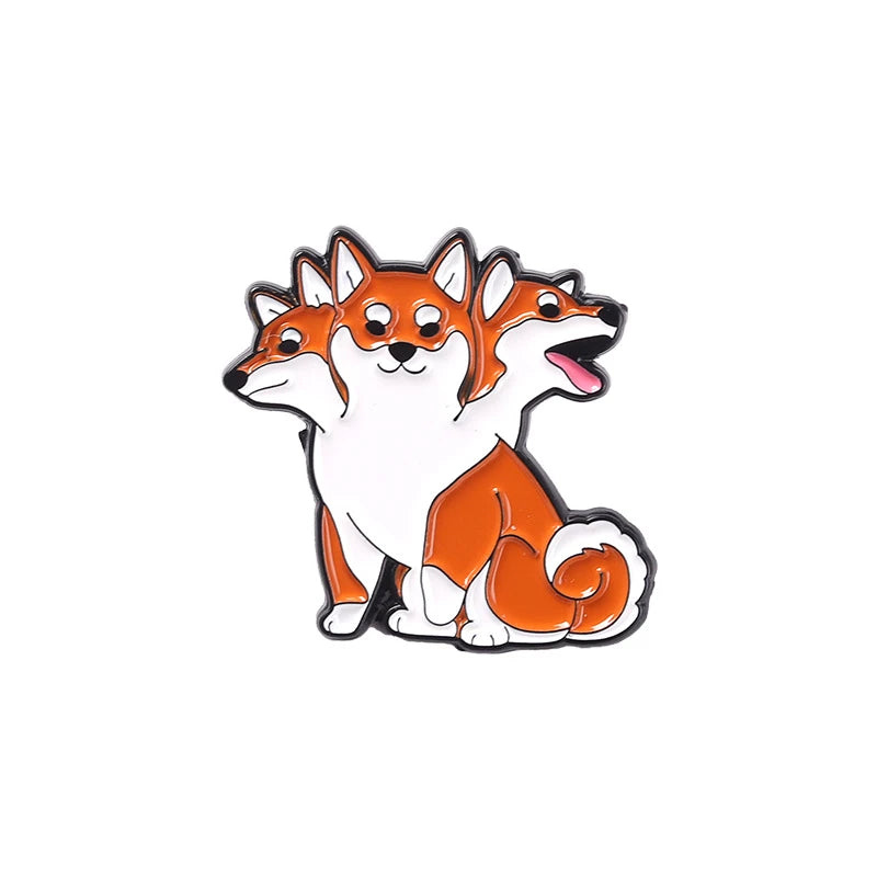 Animal Fox Dog Pins