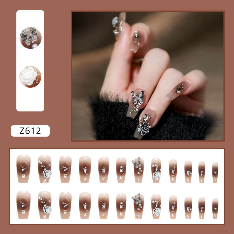 【Z612ã€?Wearable Nails Finished Manicure