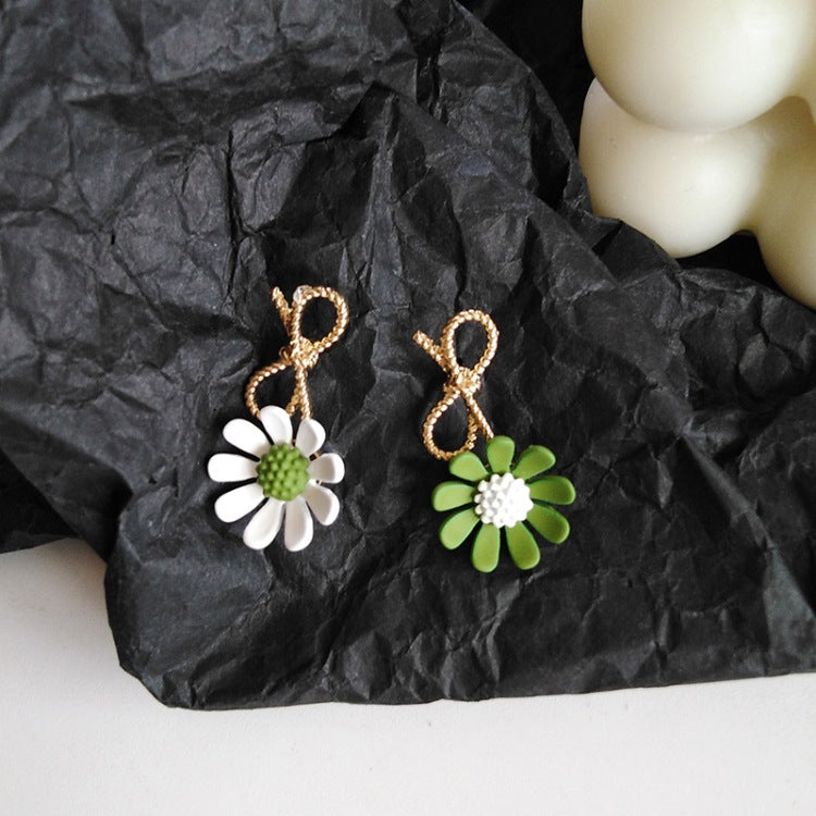 Cute Flower Bowknot Earrings