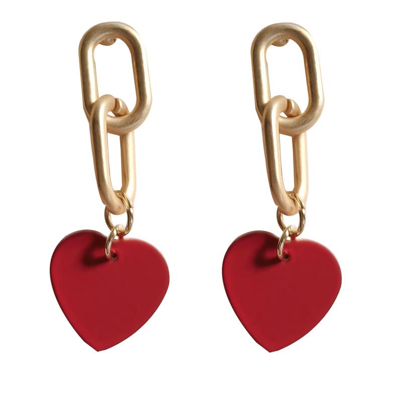 Red Love Bow Earrings