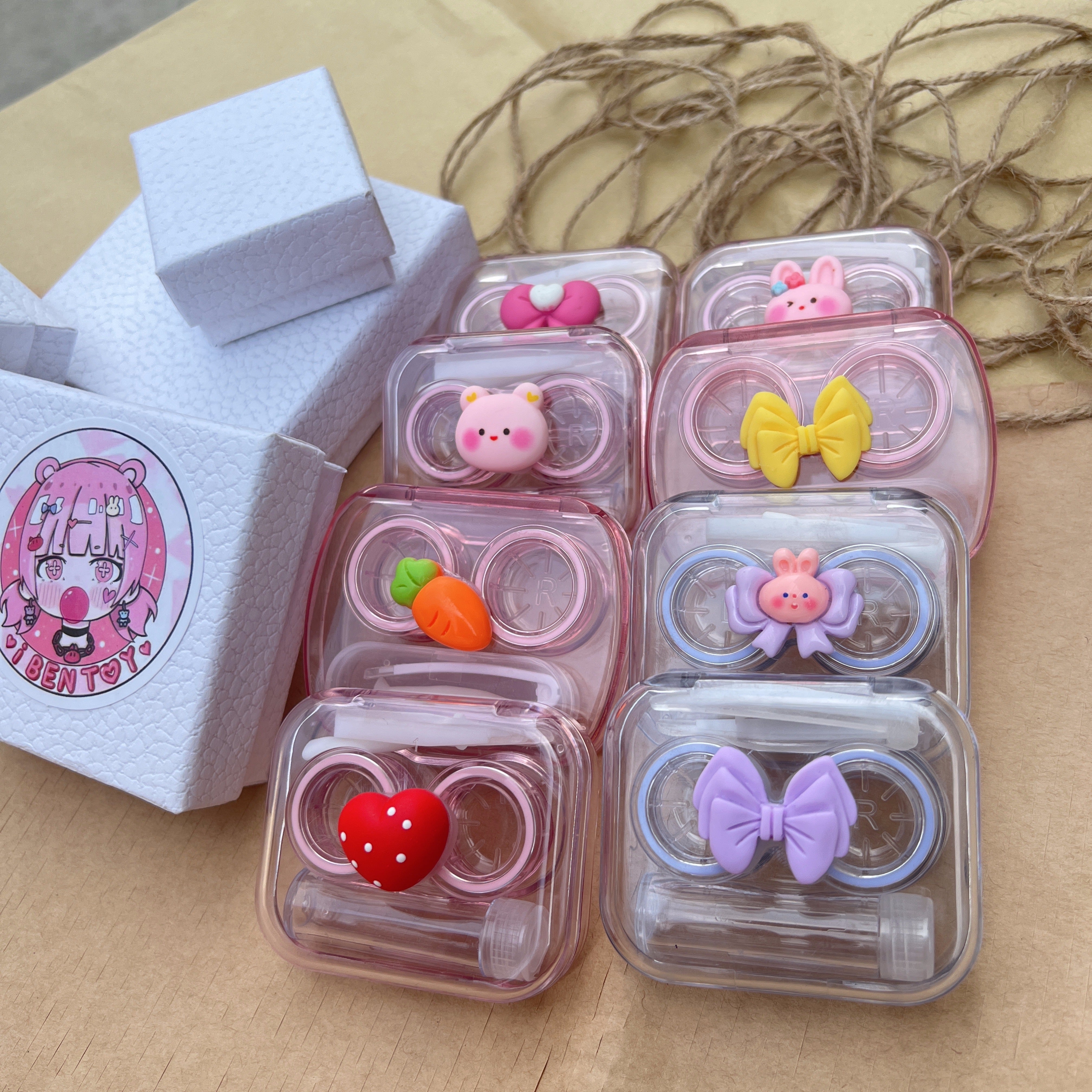 Kawaii Cartoon 3D Doll Contact Lens Case