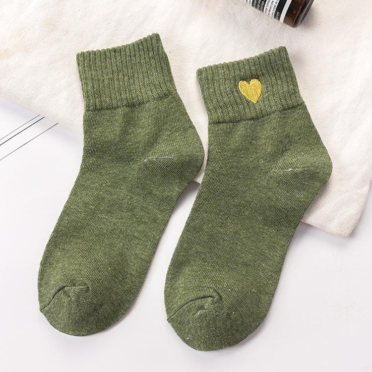 Japanese Love Embroidery Socks