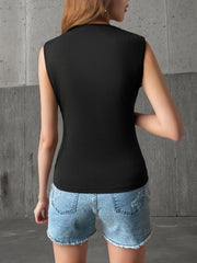Cutout Sleeveless Tank Top