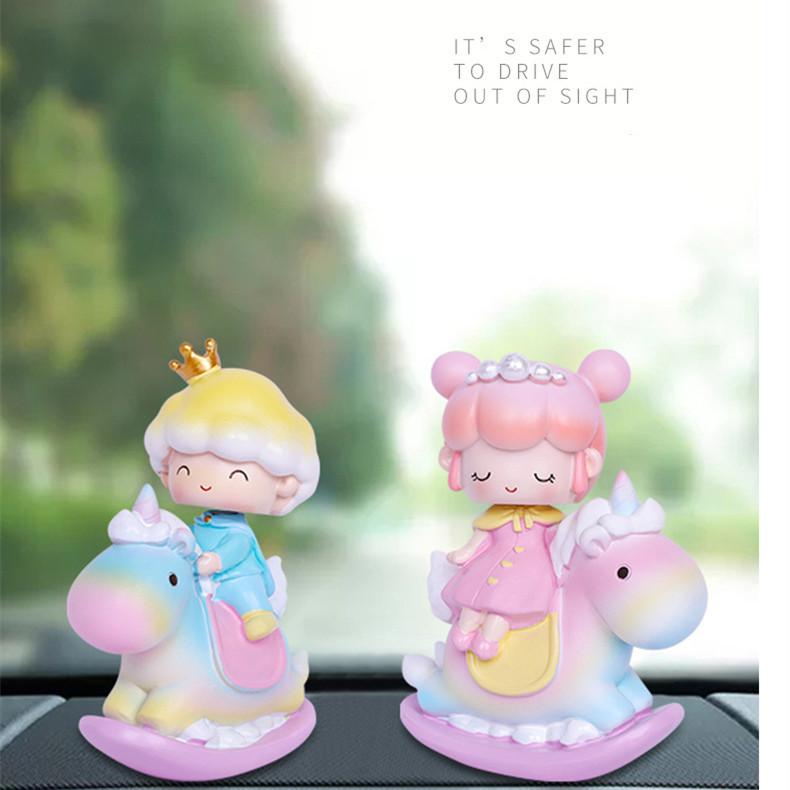 Fairy Tale Prince And Princess Horse Ornaments