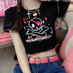 Cartoon Print Short Tee