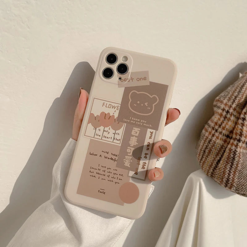 INS Art Label Phone Case