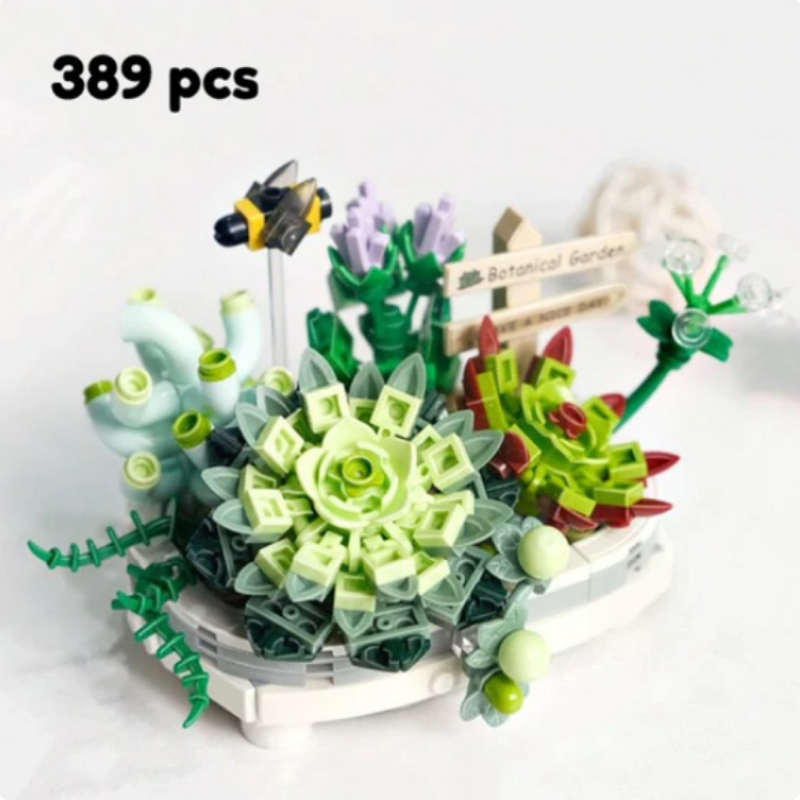 Bonsai Plant Pots Nano Building Set