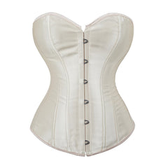 Beige Gothic Hourglass Overbust Corset