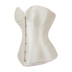 Beige Gothic Hourglass Overbust Corset