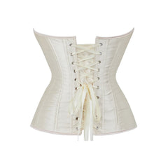 Beige Gothic Hourglass Overbust Corset