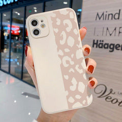 Beige Leopard Cute Phone Cases For iPhone 13 Pro Max 12 11 Pro Max XS Max XR X 7 8 Plus 11