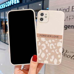 Beige Leopard Cute Phone Cases For iPhone 13 Pro Max 12 11 Pro Max XS Max XR X 7 8 Plus 11