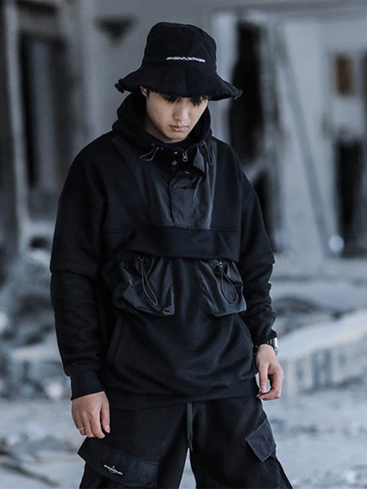Functional Tassel Embroidery Fisherman Cap