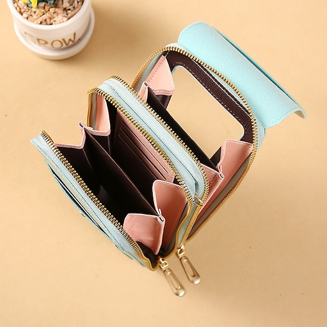 Coin Mobile Phone Purse Wallet  Crossbody Bag