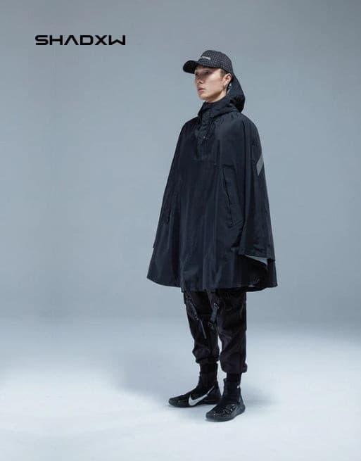 Black cape jacket