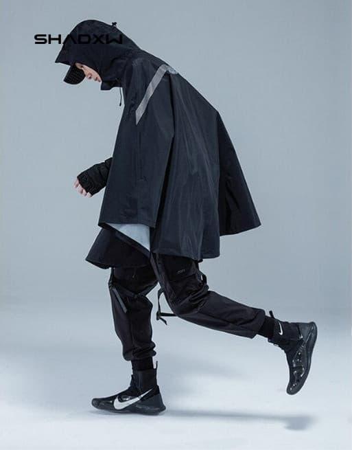 Black cape jacket