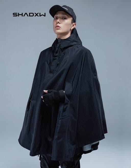 Black cape jacket
