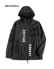 Black Cargo Jacket Mens