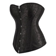 Black Victorian Gothic Hourglass Overbust Corset